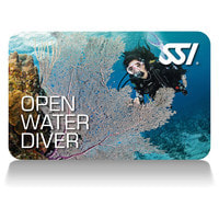 Photo of the SSI open Water Diver Certification Card.